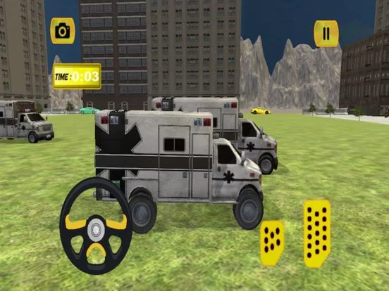 Изображение игры: Ambulance Parking Simulator 3D