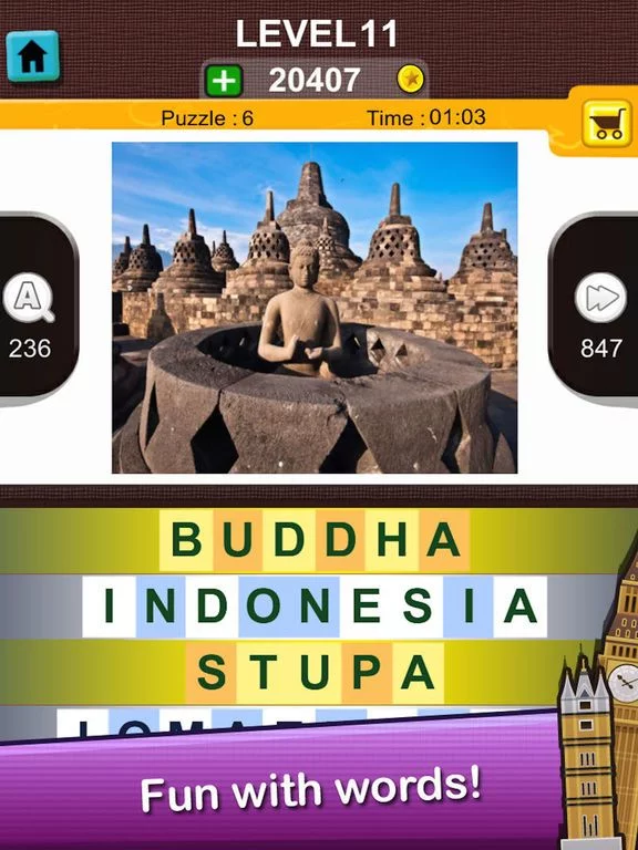 Изображение игры: Words Scramble - Cities