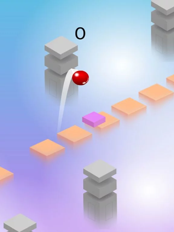 Изображение игры: Red Ball Roll Bounce - Don’t Touch The Spikes