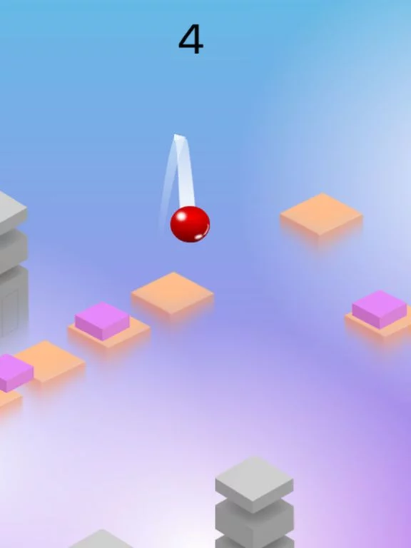 Изображение игры: Red Ball Roll Bounce - Don’t Touch The Spikes