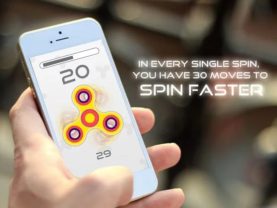 Изображение игры: Fidget Spinner - How Fast Can You Swipe?