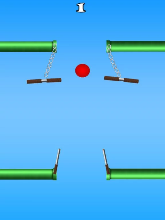 Изображение игры: Rolling Red Ball Rush Up Sky