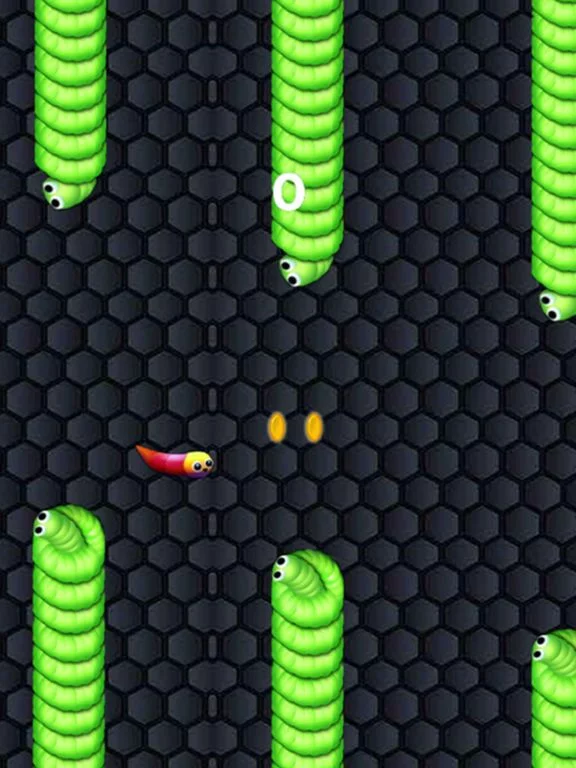 Изображение игры: Slither Worm Snake - Switch Eat Color Coin Dotz