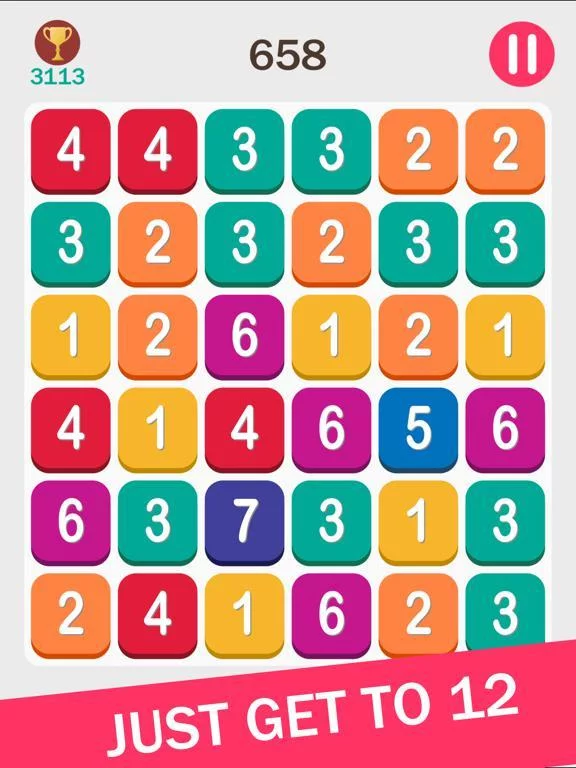 Изображение игры: Get to 12 - Simple Puzzle Game