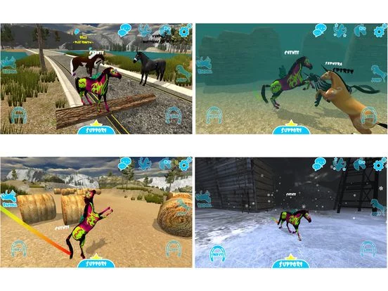Изображение игры: Hill Cliff Horse - Online