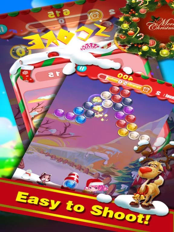 Изображение игры: Bubble Shooter Christmas Edition