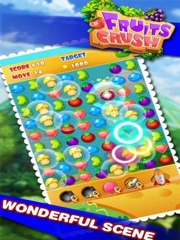 Изображение игры: Farm Fruits Mania Bubble- Popular fruits or candy time killer casual game