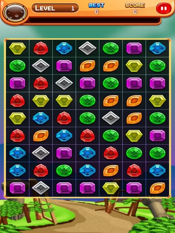 Изображение игры: Jewels Match Crush Pop：A classic jewel match 3 time killer casual game