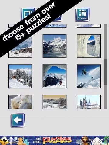 Изображение игры: Winter Wonderland Puzzles - Snow, Penguins, Ice Castles and Moutains