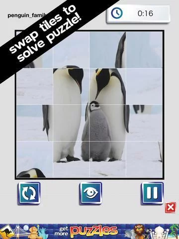Изображение игры: Winter Wonderland Puzzles - Snow, Penguins, Ice Castles and Moutains