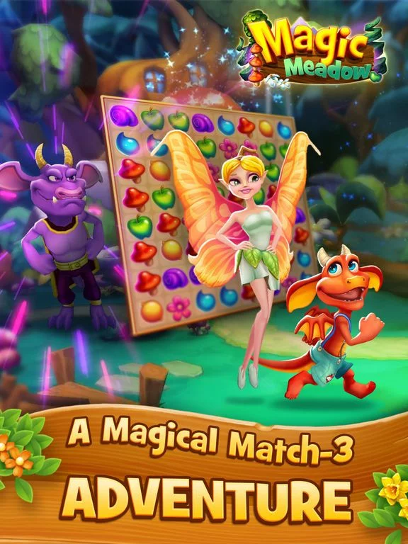 Изображение игры: Magic Meadow: Match-3