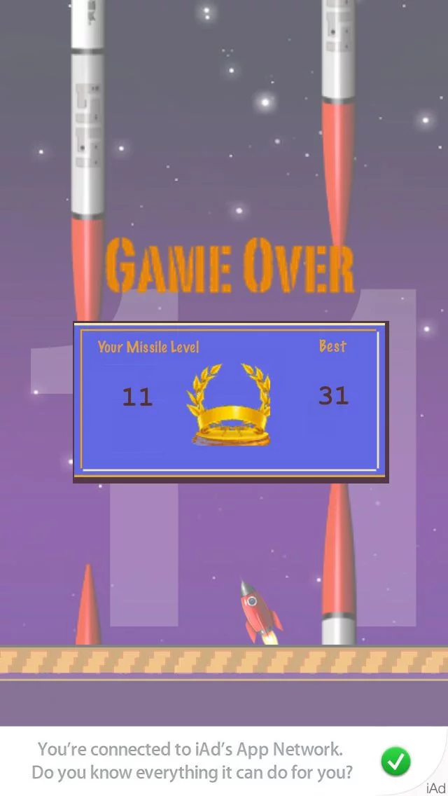 Изображение игры: Flappy Rocket - Flap Your Way Through A Forest of Missiles Free