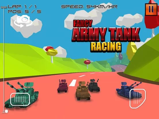 Изображение игры: Fancy Army Tank Racing
