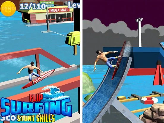 Изображение игры: Flip Surfing Stunt Skills - 3D Surfer Racing Game