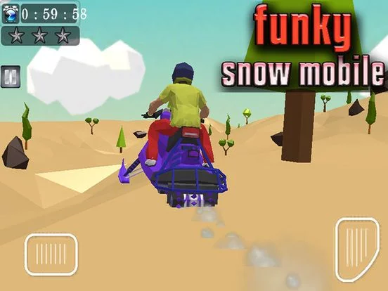 Изображение игры: Funky Snow Mobile