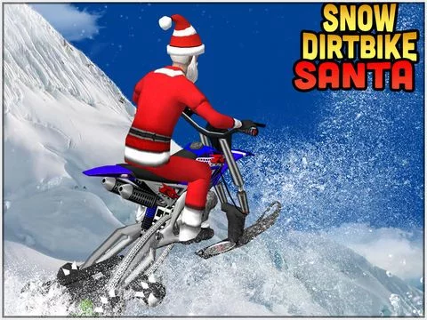 Изображение игры: Snow Dirt Bike Santa