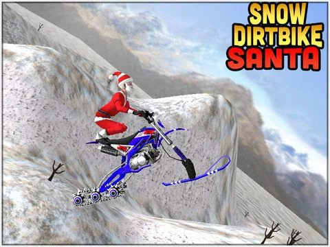 Изображение игры: Snow Dirt Bike Santa