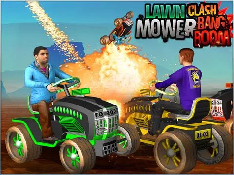 Изображение игры: Lawn Mower Clash Bang Boom