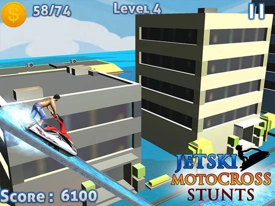 Изображение игры: Jet Ski MotoCross Stunts -Top 3D Stunt Racing Game