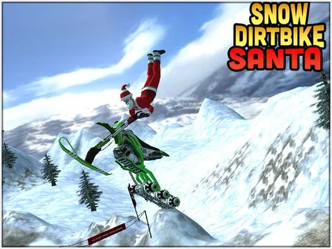 Изображение игры: Snow Dirt Bike Santa