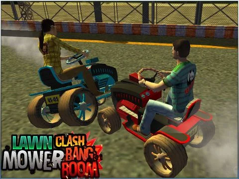 Изображение игры: Lawn Mower Clash Bang Boom
