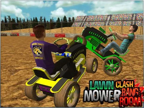 Изображение игры: Lawn Mower Clash Bang Boom