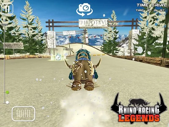 Изображение игры: RHINO RACING LEGENDS - ( Top Free Addictive Arcade / Action 3D Animal Racing Fun Game )