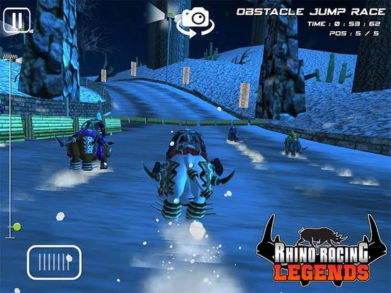 Изображение игры: RHINO RACING LEGENDS - ( Top Free Addictive Arcade / Action 3D Animal Racing Fun Game )