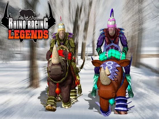 Изображение игры: RHINO RACING LEGENDS - ( Top Free Addictive Arcade / Action 3D Animal Racing Fun Game )