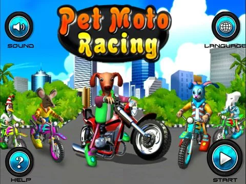 Изображение игры: Pet Moto Racing ( 3D bike kids games )