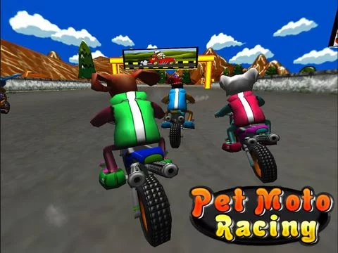 Изображение игры: Pet Moto Racing ( 3D bike kids games )