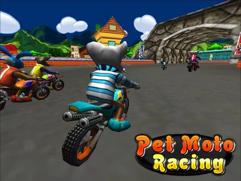 Изображение игры: Pet Moto Racing ( 3D bike kids games )