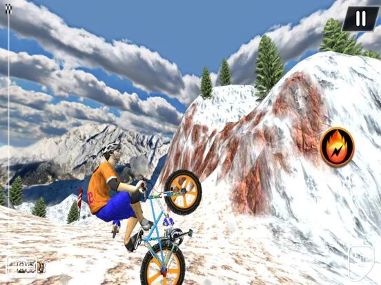 Изображение игры: BMX Snow Bike Stunt Racing