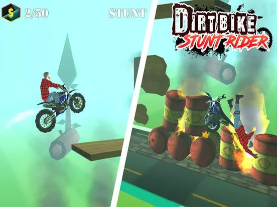 Изображение игры: Dirt Bike Stunt Rider