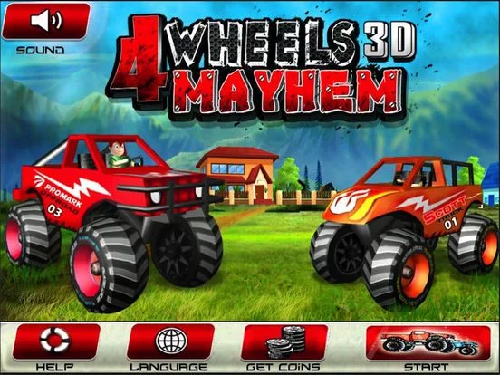 Изображение игры: 4 Wheel Mayhem - Free 3D Monster Truck Racing Game