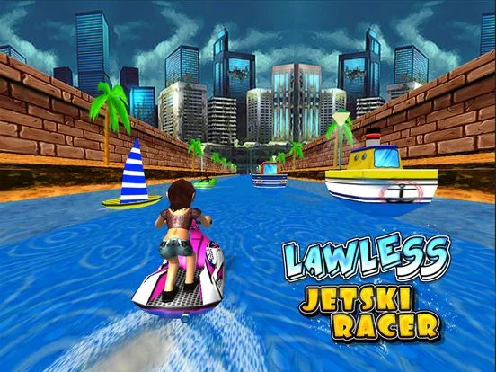 Изображение игры: Lawless Jetski Racer -Free ( 3d Stunt Race Games for Boys and Girls )