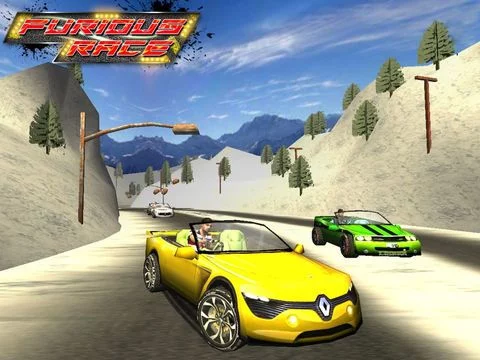 Изображение игры: Furious Race ( 3D Car Racing Games )