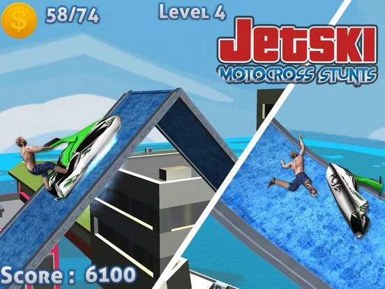 Изображение игры: JetSki MotoCross Uphill Race