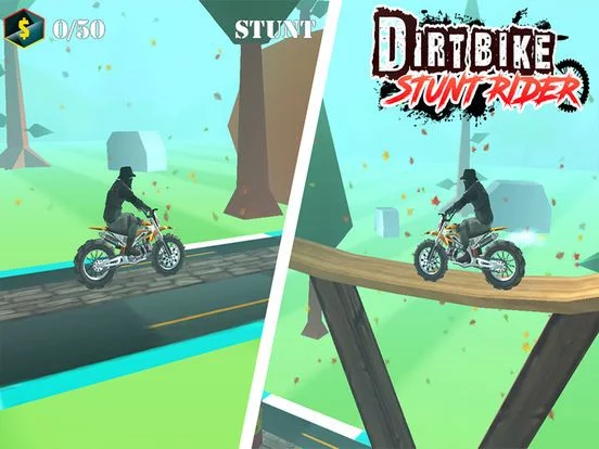 Изображение игры: Dirt Bike Stunt Rider