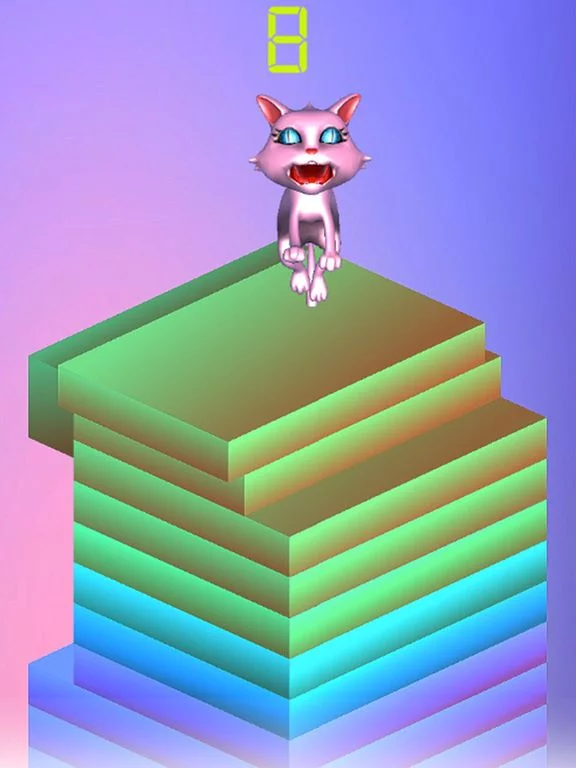 Изображение игры: The Stack Cat Jump Pro