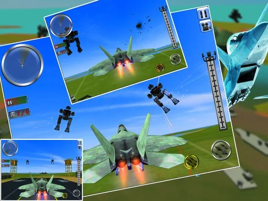 Изображение игры: AirFighter VS Mech Robot Pro