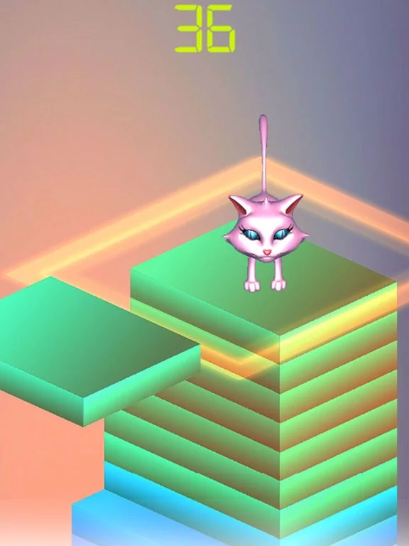 Изображение игры: The Stack Cat Jump Pro