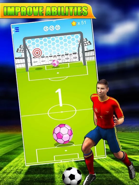 Изображение игры: Flip Football Soccer Game