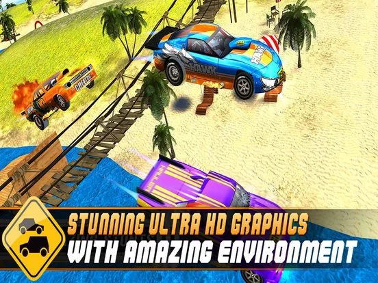 Изображение игры: WaterSlide Car Uphill Rush Pro