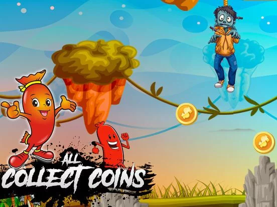 Изображение игры: Sausage Run: Run, Jump & Fun