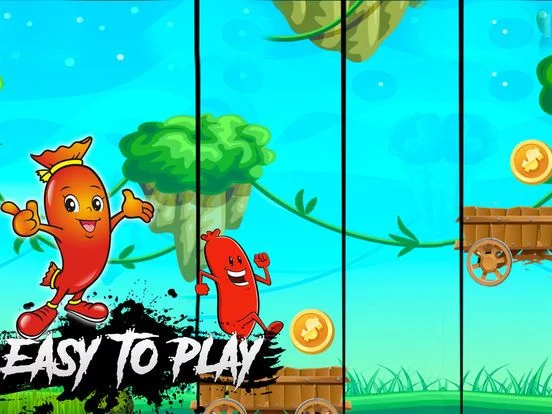 Изображение игры: Sausage Run: Run, Jump & Fun