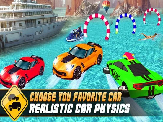 Изображение игры: WaterSlide Car Uphill Rush