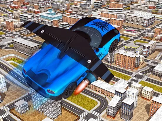 Изображение игры: Futuristic Flying Racing Car Pilot N Extreme Driving