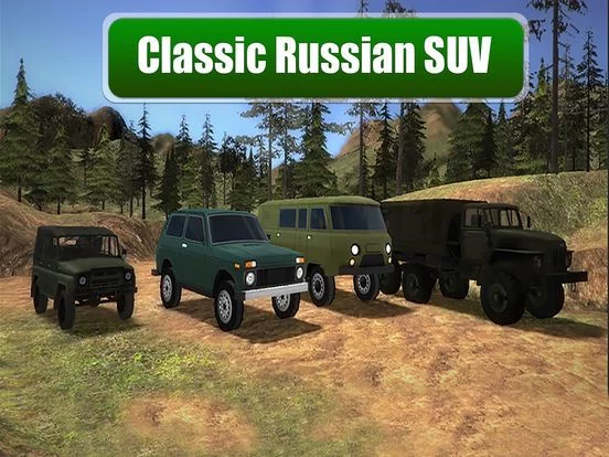 Изображение игры: Russian Offroad Jeep Simulator - Drive your SUV in Russian Taiga!