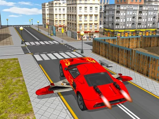 Изображение игры: Futuristic Flying Racing Car Pilot N Extreme Driving